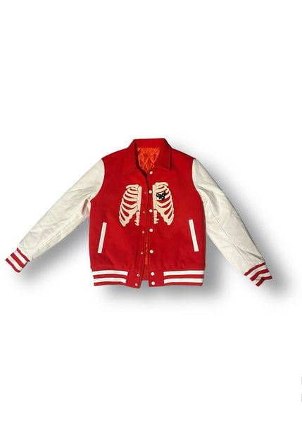 “Heart-Breaker” Skeleton Varsity Jacket