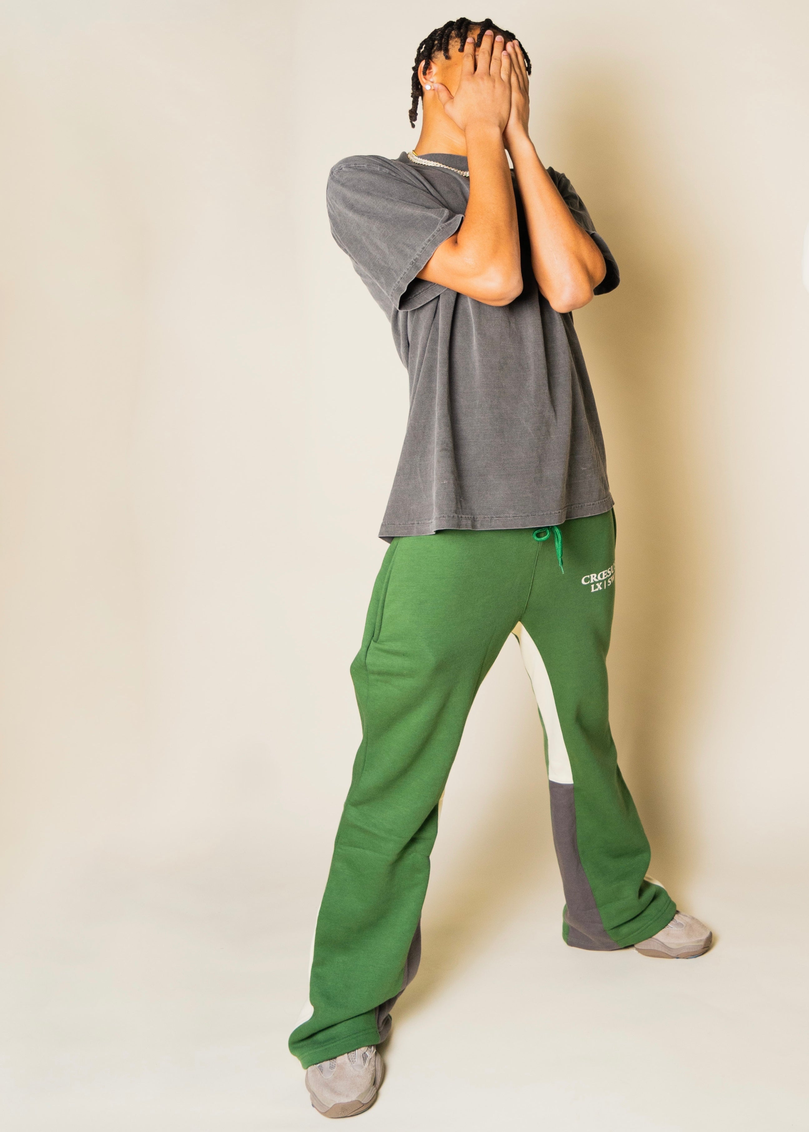 Cozy Flared Sweatpants (Green)