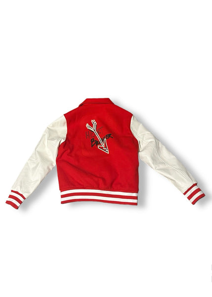 “Heart-Breaker” Skeleton Varsity Jacket