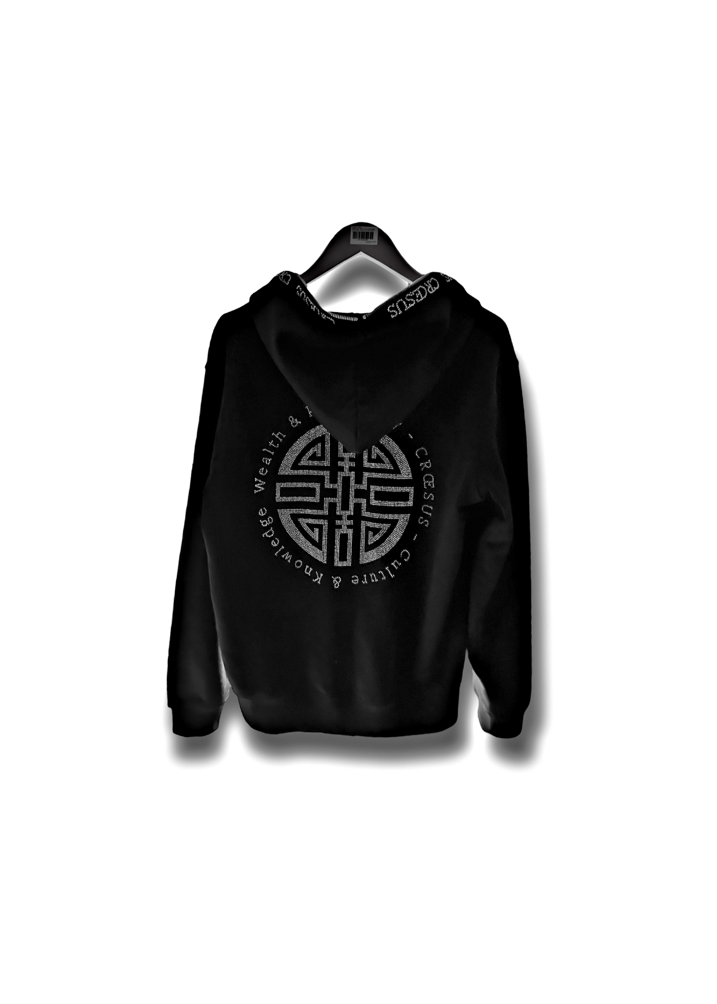 Diamond zip up hot sale hoodie