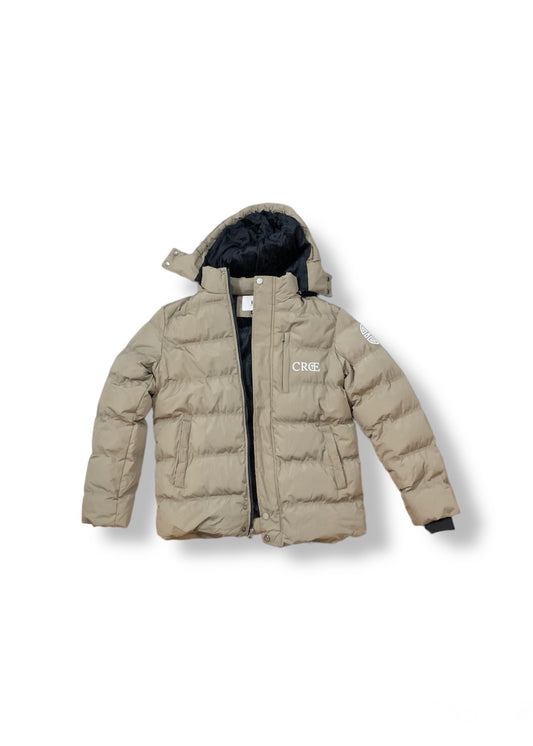 "Grandeur" Winter Bubble Coat (Tan)