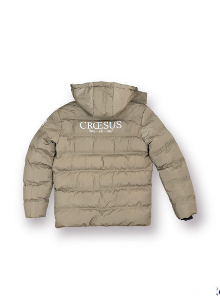 "Grandeur" Winter Bubble Coat (Tan)