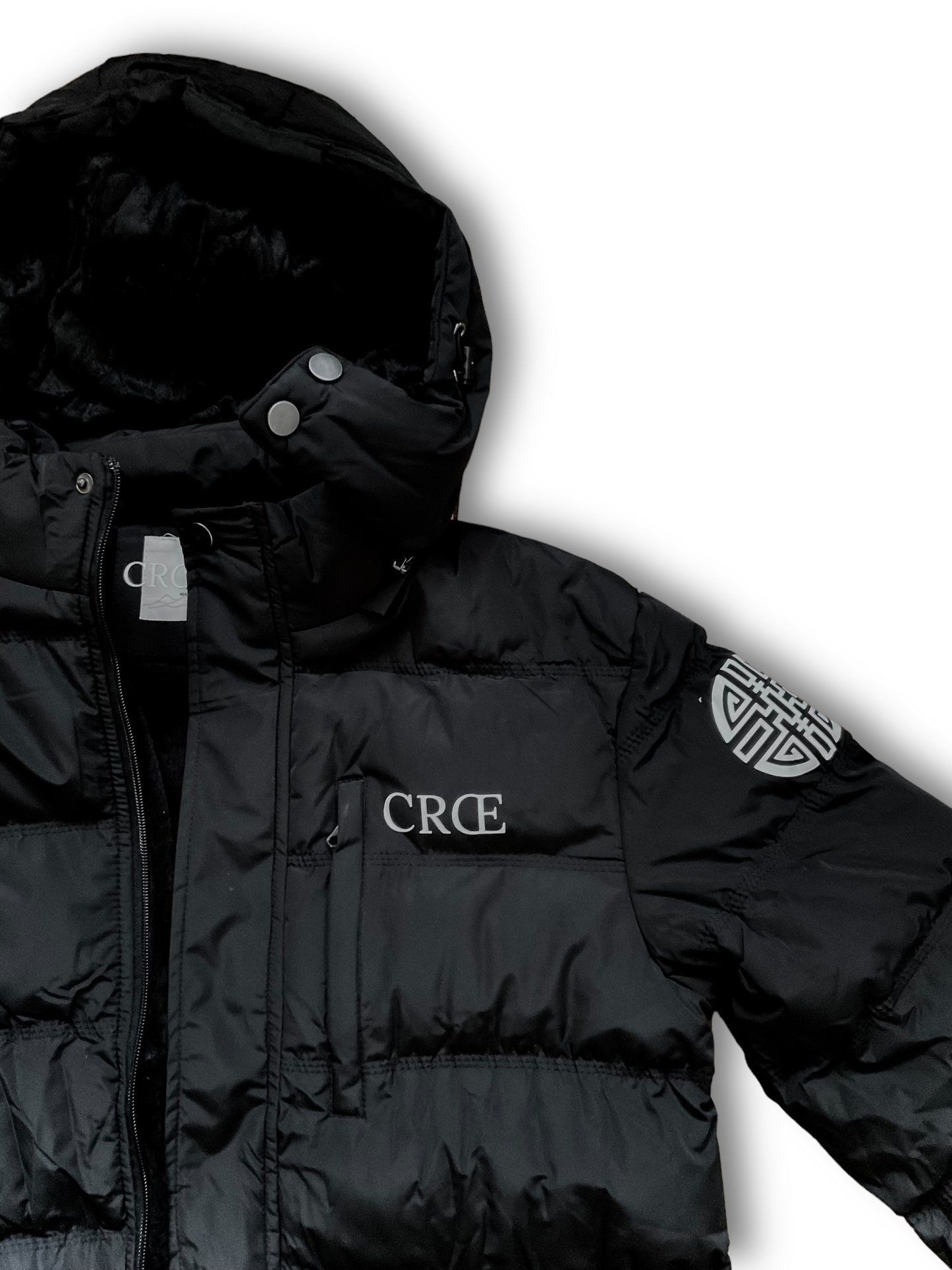 "Grandeur" Puffer Coat  (Black)
